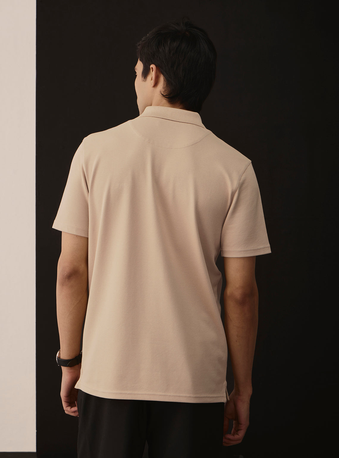 Dune Khaki Cotton Polo