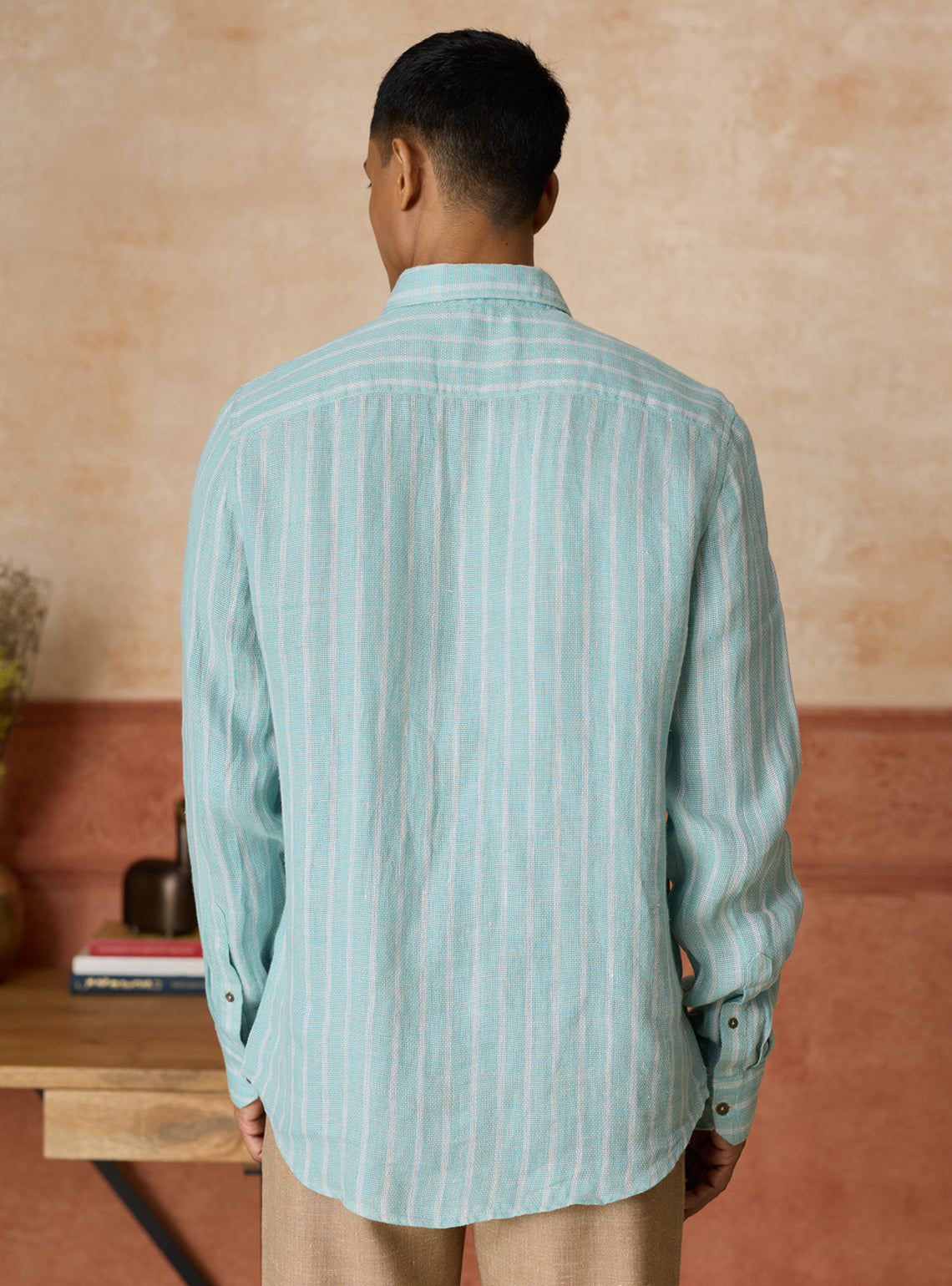 Oasis European Linen Stripe Shirt