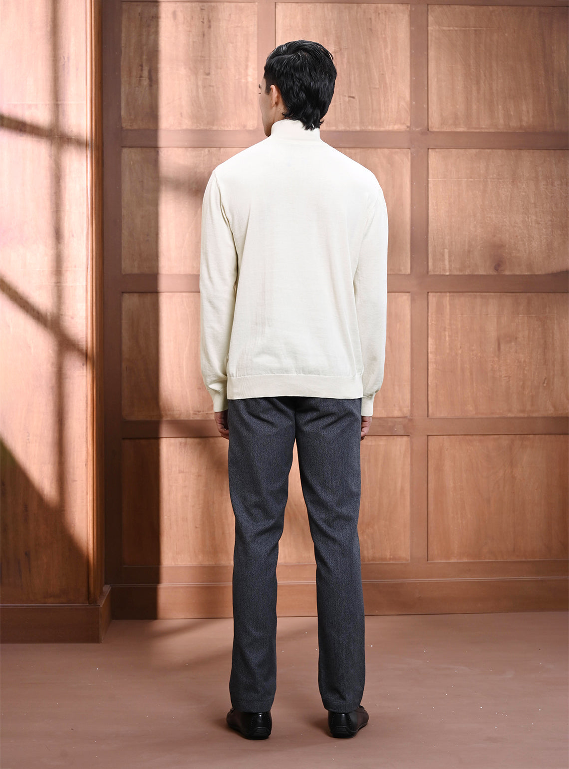 Sand White Cotton Pullover