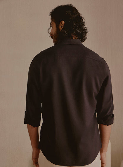 Drift Brown Linen Shirt