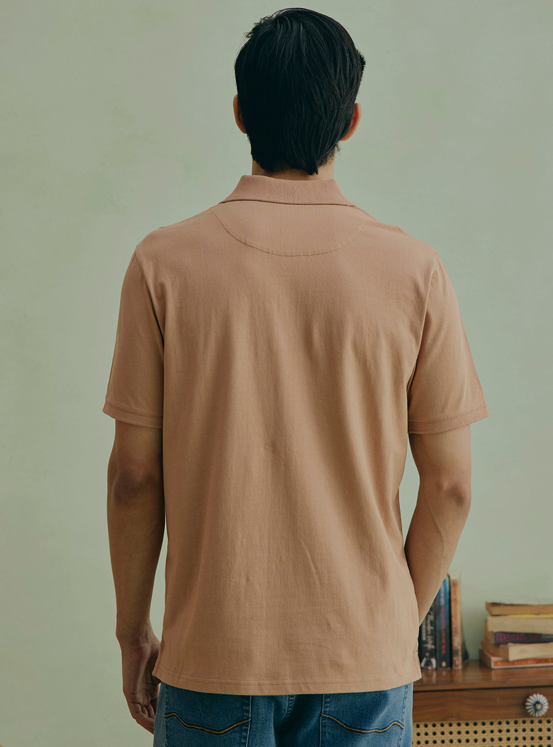 Nutmeg Brown Cotton Polo