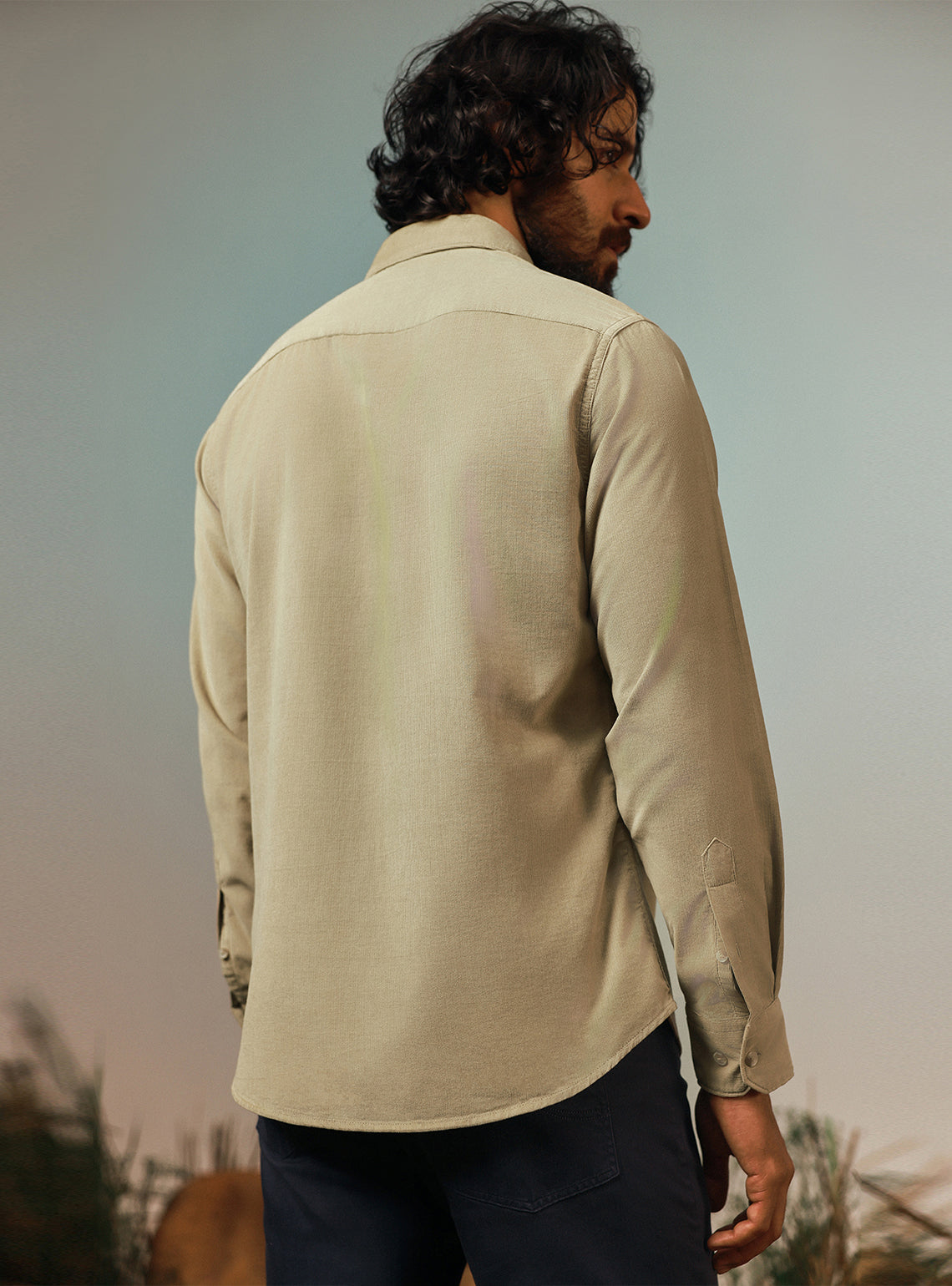 Sahara Khaki Corduroy Shirt
