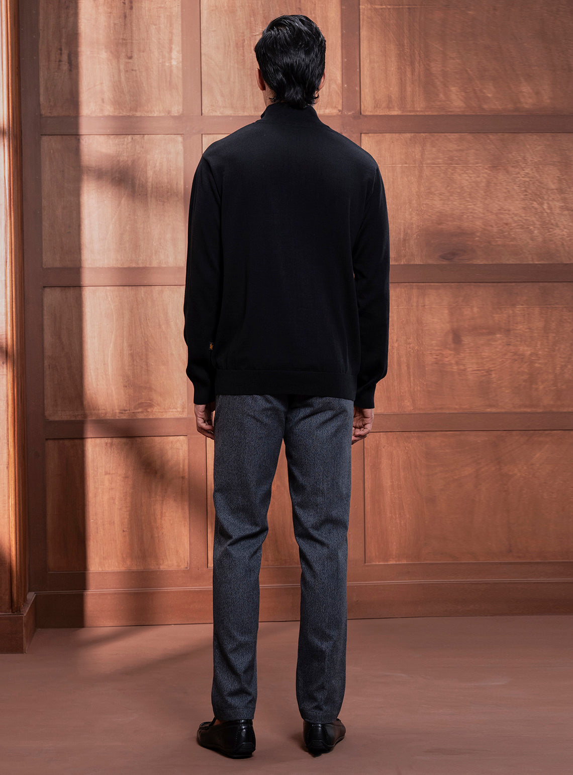 Mirage Black Cotton Pullover