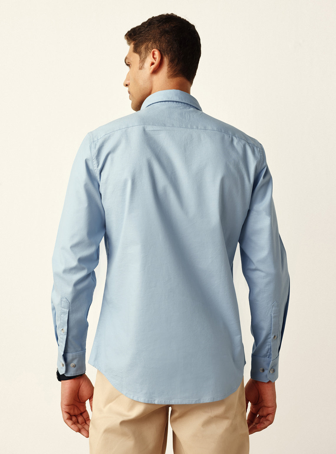 Essential True Blue Cotton Oxford Shirt