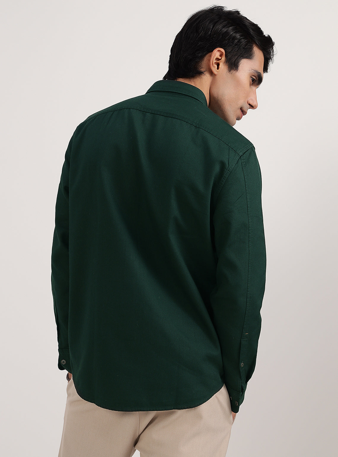 Emerald Green Dress Shirt Men French Convertible Shirt | N219 Emerald Green Dress Shirt Men French Convertible Shirt | N219