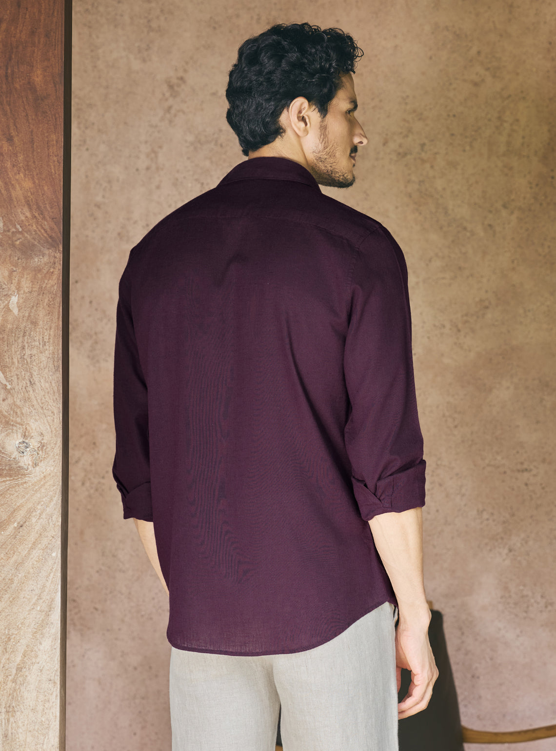 Mystic Violet Lyocell Linen Shirt