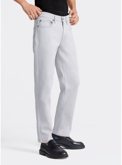 Ghost Grey Cotton Blend Jeans