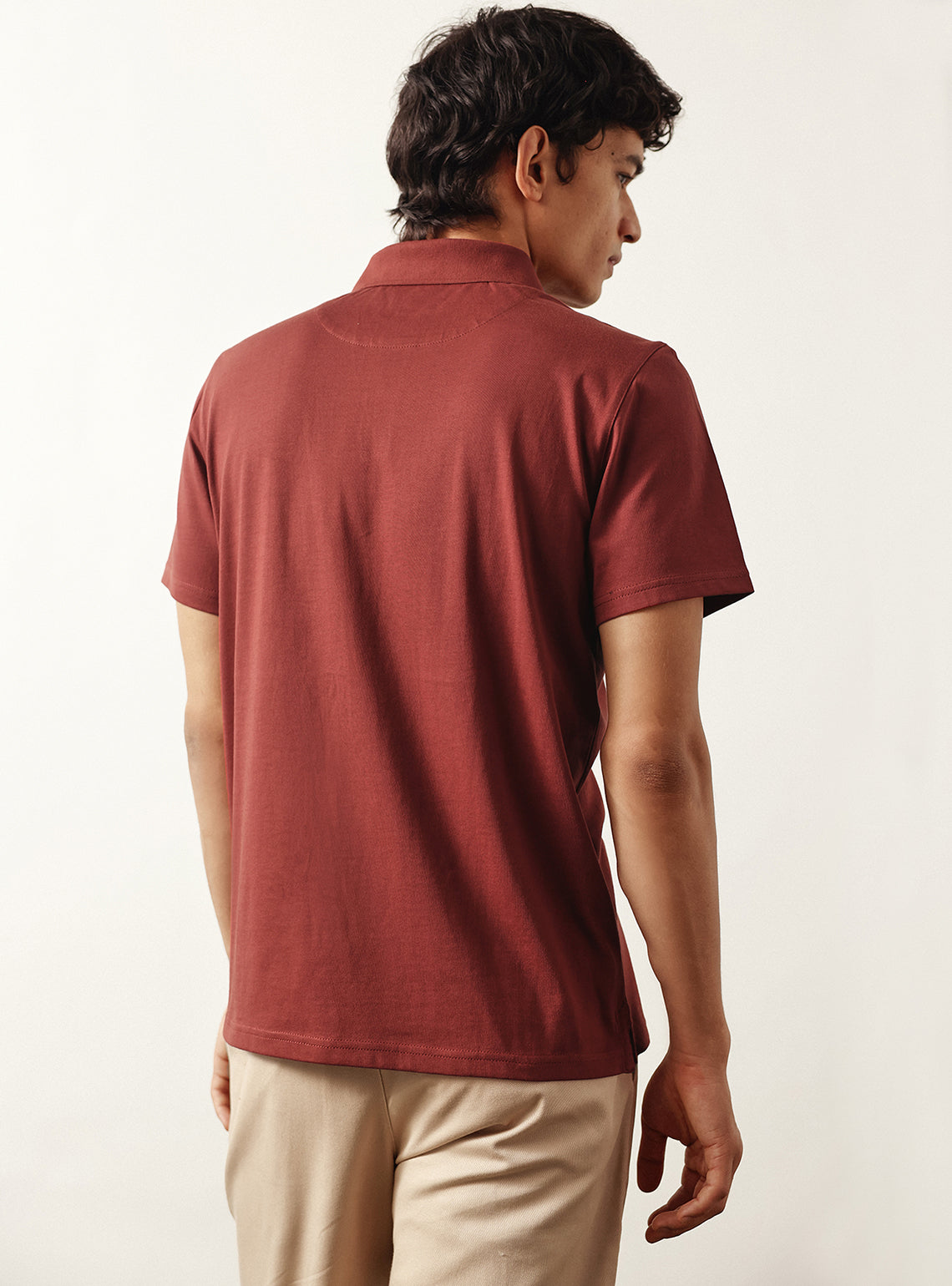Redwood Rust Cotton Polo