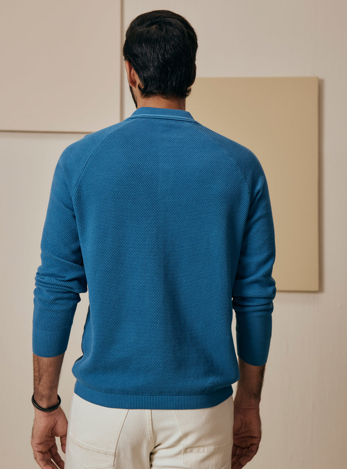 Frost Blue Cotton Pullover