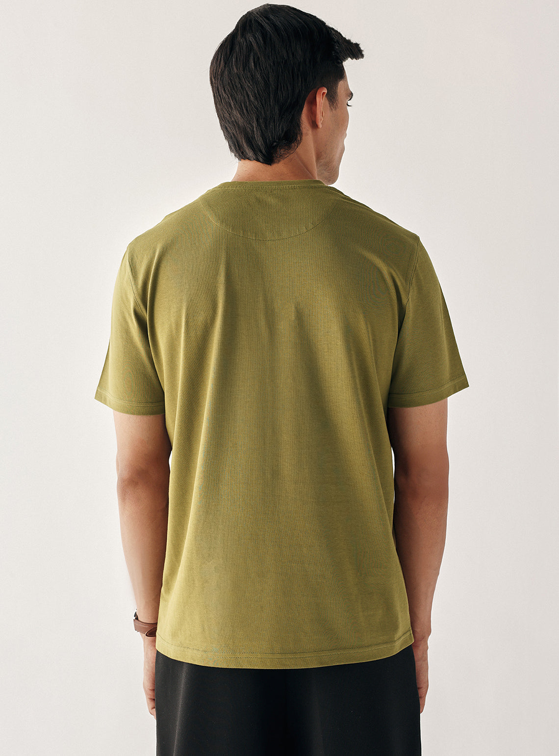 Teak Olive Cotton Crew