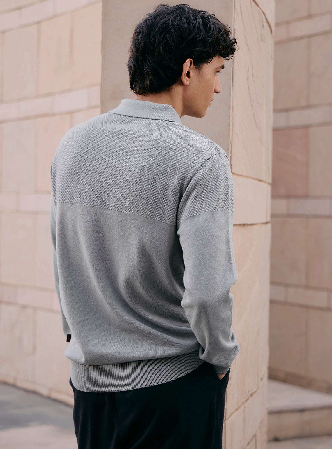 Bombay Grey Cotton Pullover