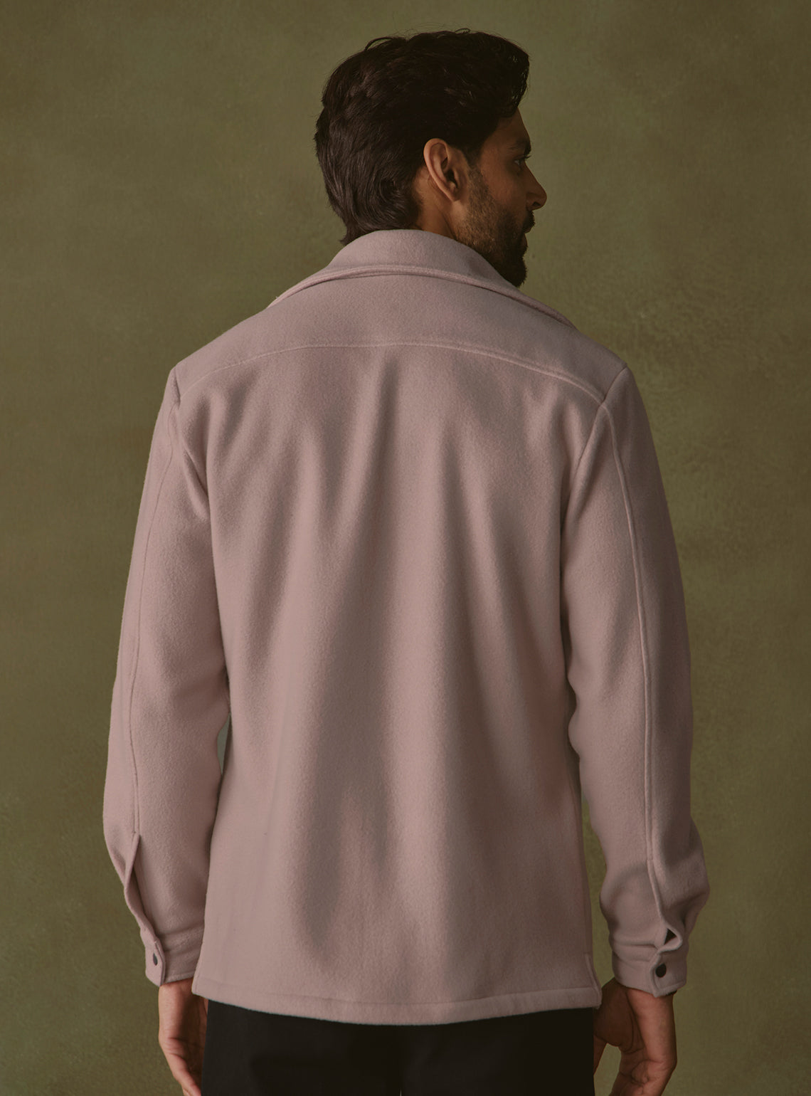 Umber Brown Poly Fleece Jacket