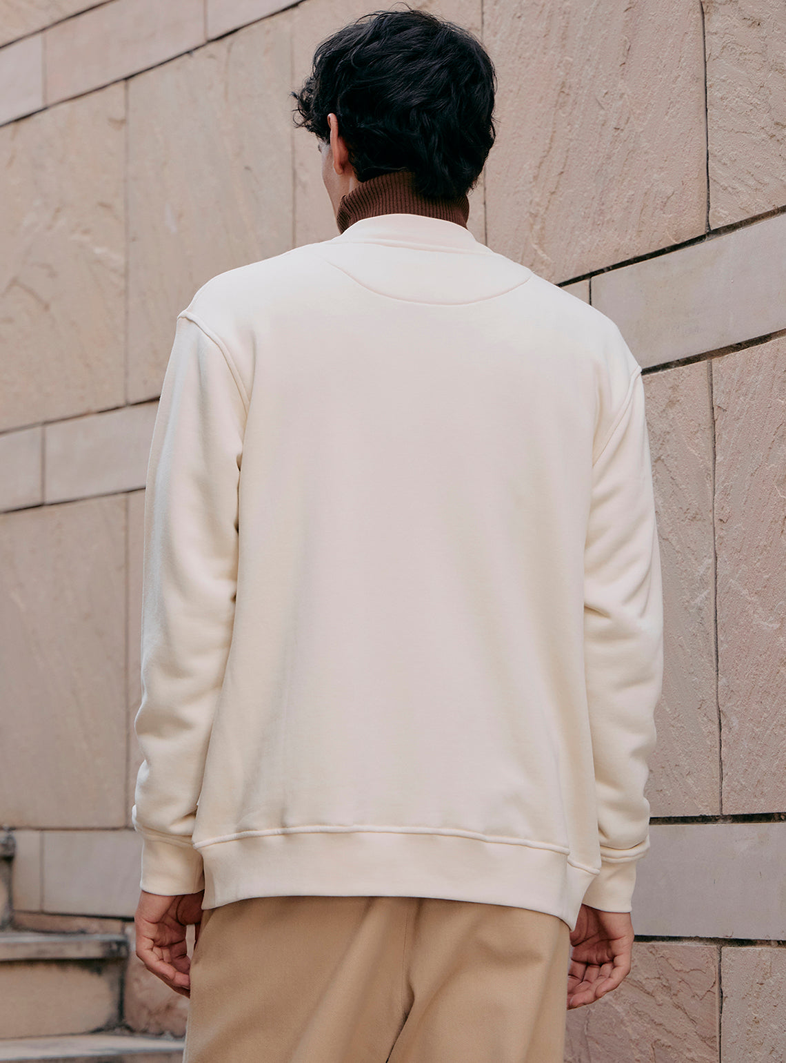 Alto Off-White Cotton Triblend Jacket