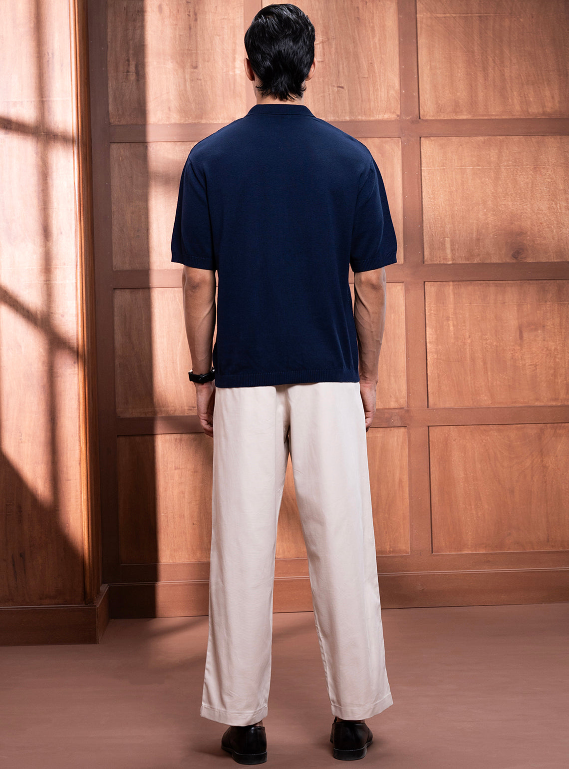 Royal Navy Cotton Cable Knit Shirt