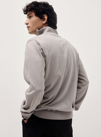 Nobel Grey Cotton Pullover