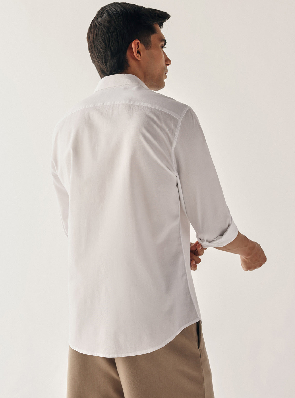 Alto White Cotton Shirt