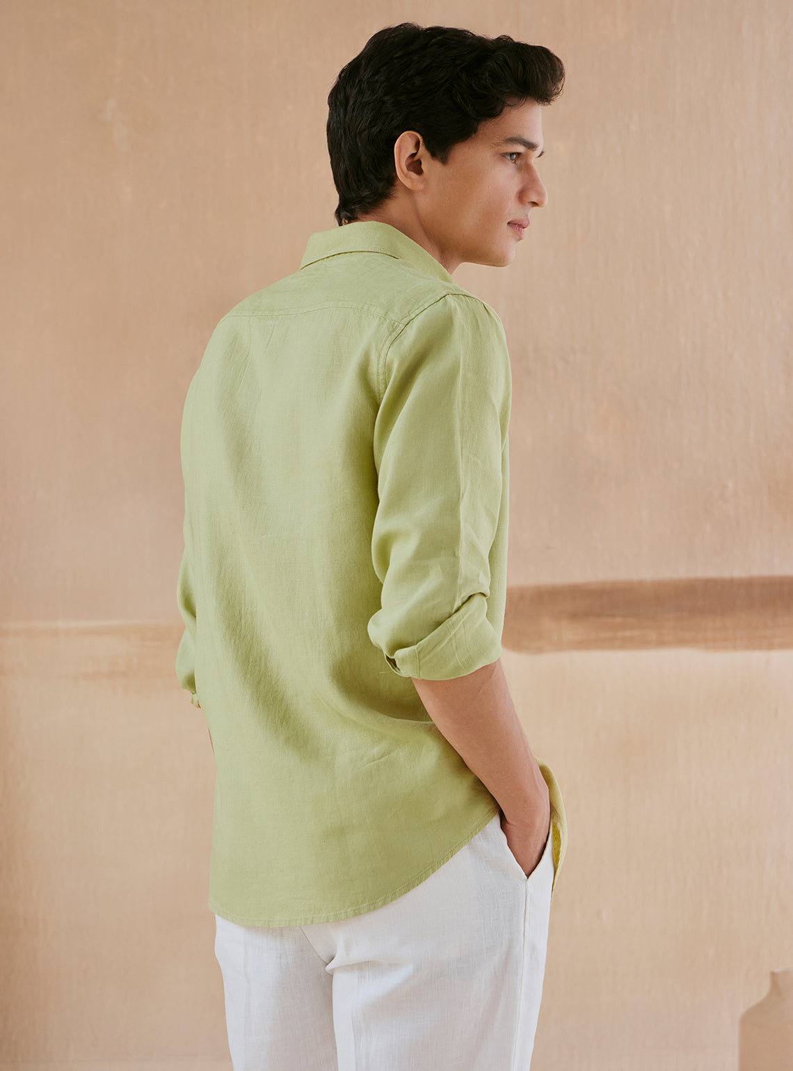 Sage Green Linen Shirt