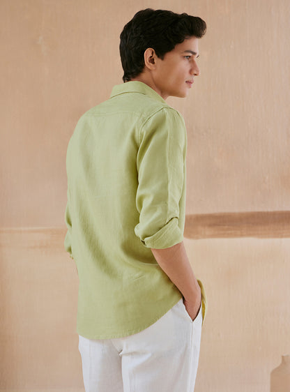 Sage Green Linen Shirt