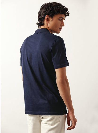 Vulcan Navy Cotton Polo