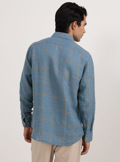 Aegean Blue Linen Shirt