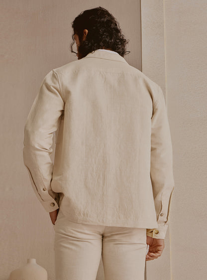 Dune Beige Stripe Jacket