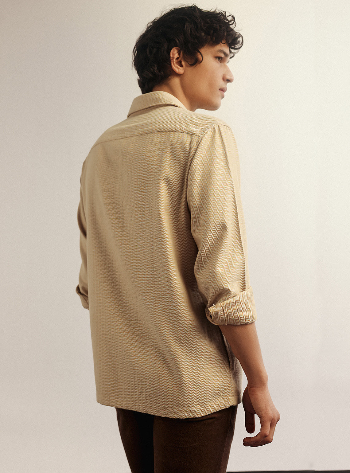 Malta Mustard Cotton Melange Overshirt