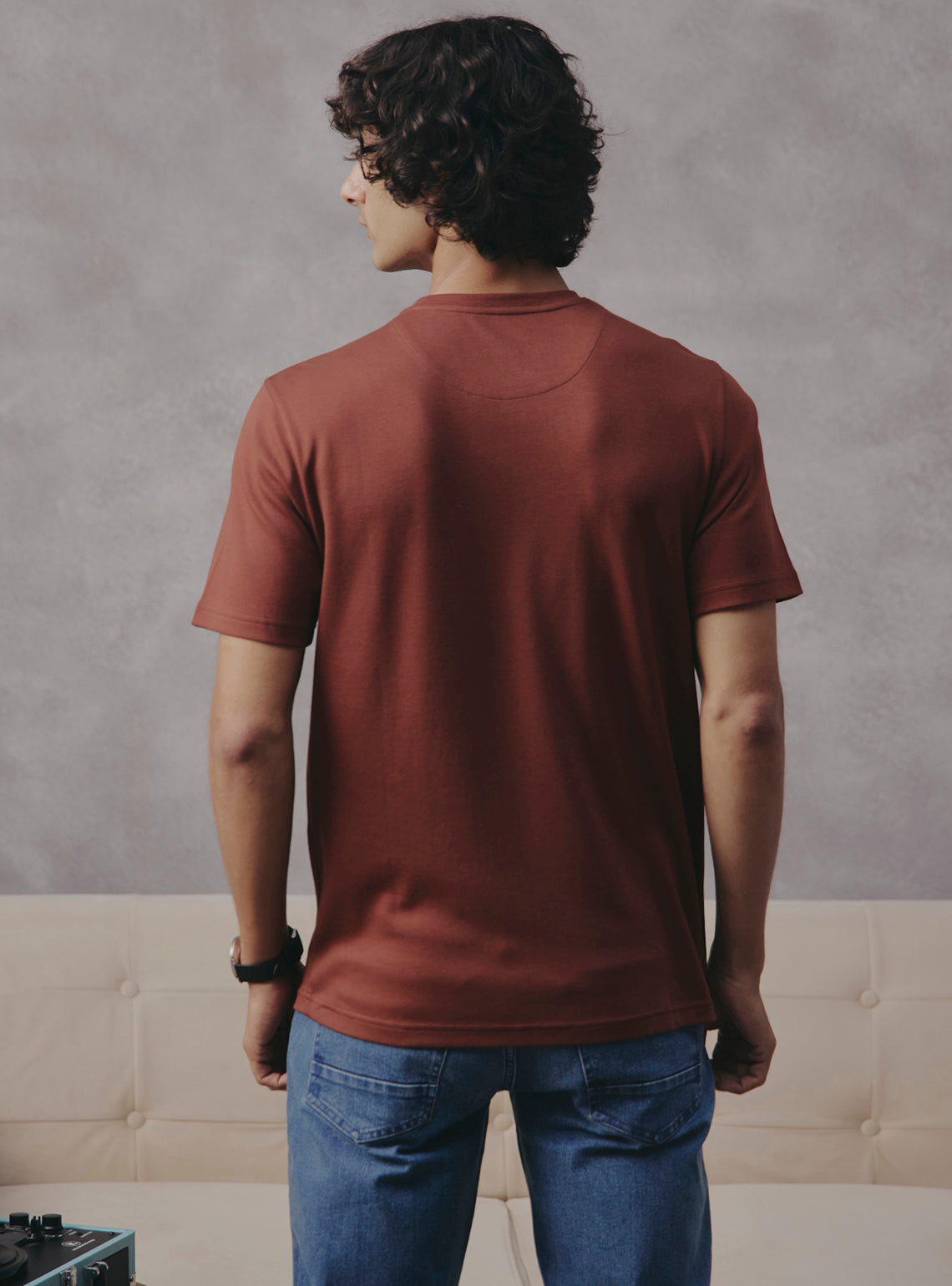 Pepper Brown Supima Cotton Crewneck