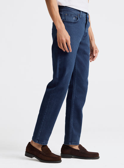 Lake Blue Cotton Blend Jeans