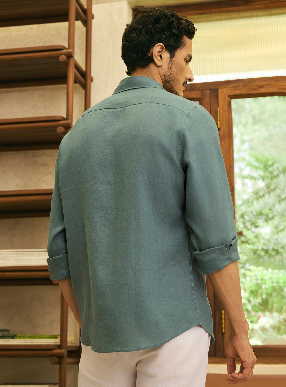 Wildwood Green European Linen Shirt