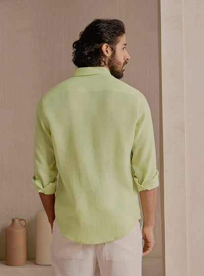 Reef Green Linen Shirt