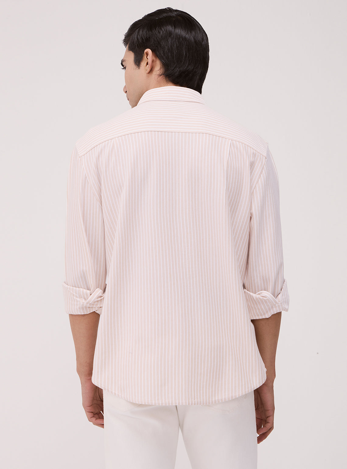 Sand Beige Cotton Knit Shirt