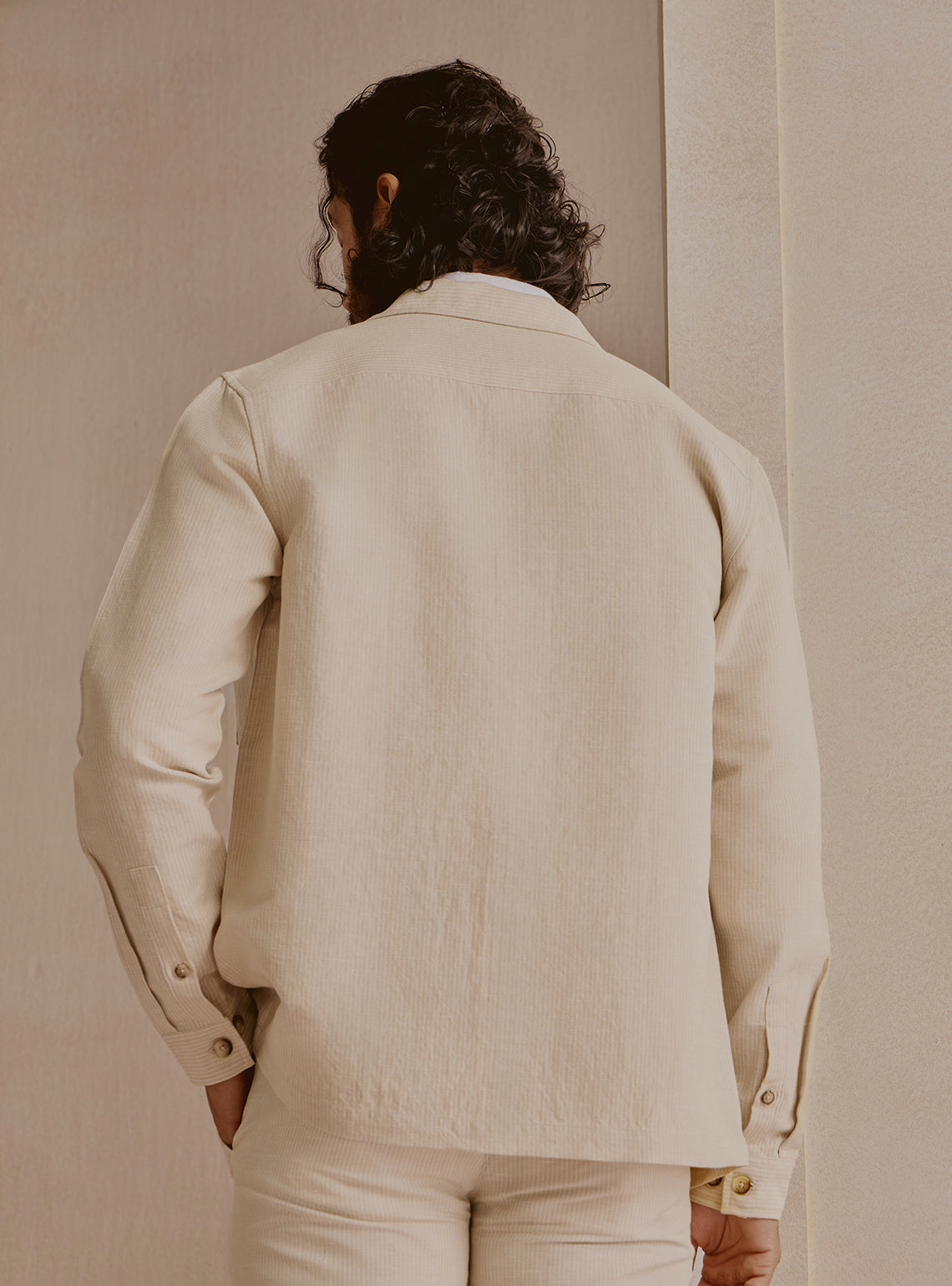 Dune Beige Stripe Jacket