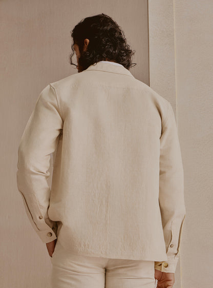 Dune Beige Stripe Jacket