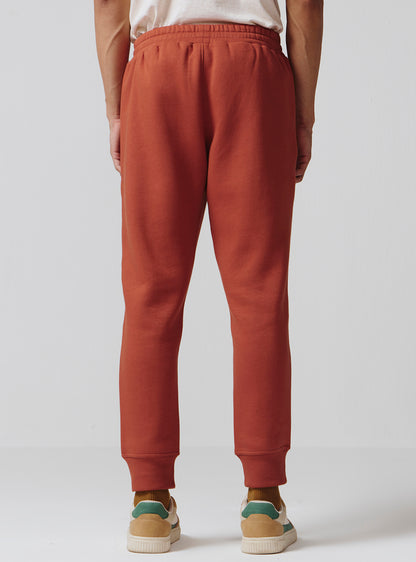 Terracotta Rust Cotton Poly Joggers