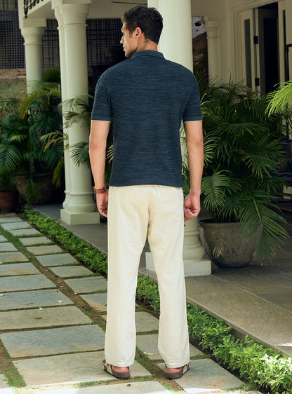 Jaguar Blue Cotton Grindle Polo