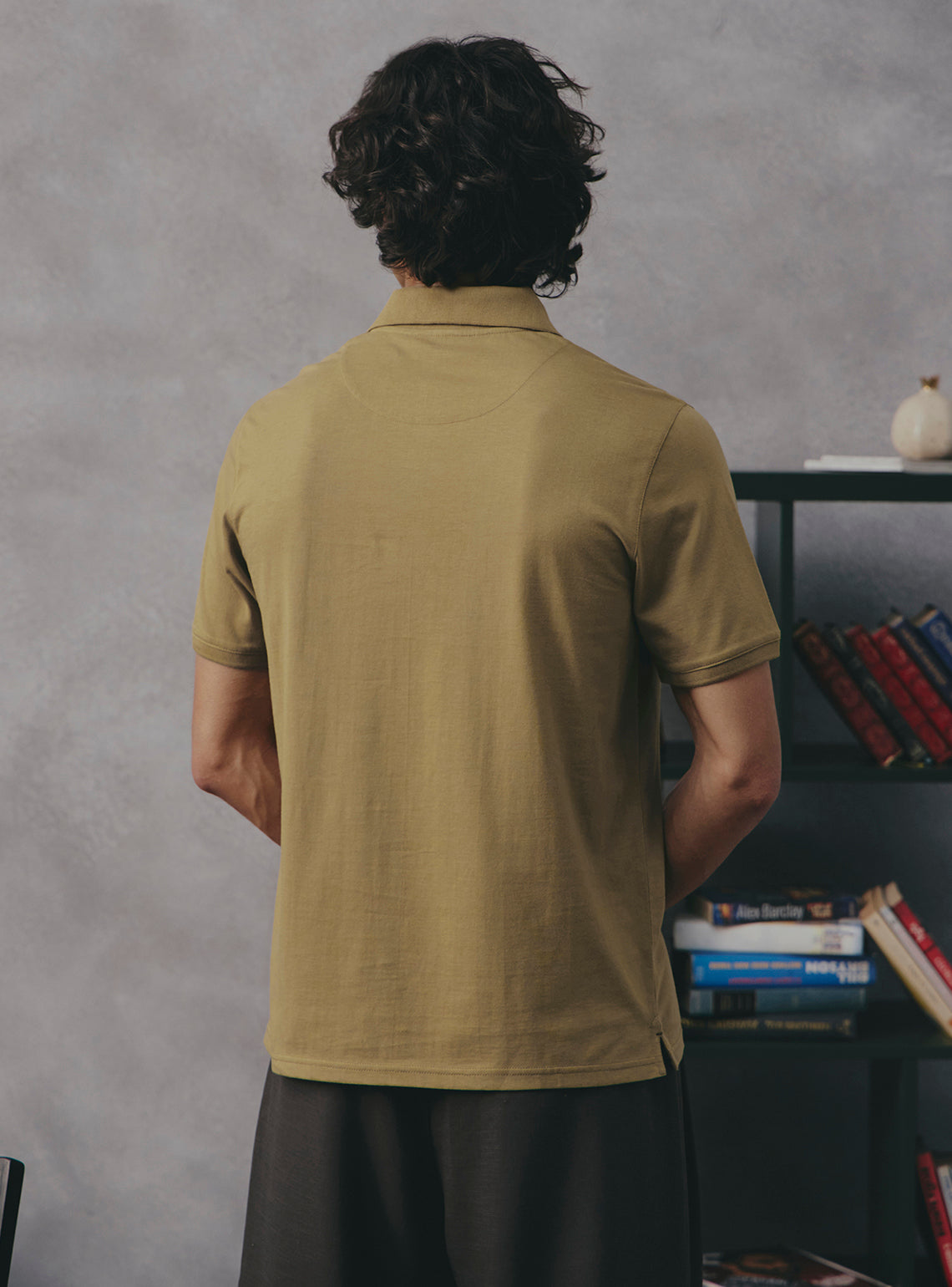 Sage Olive Cotton Polo