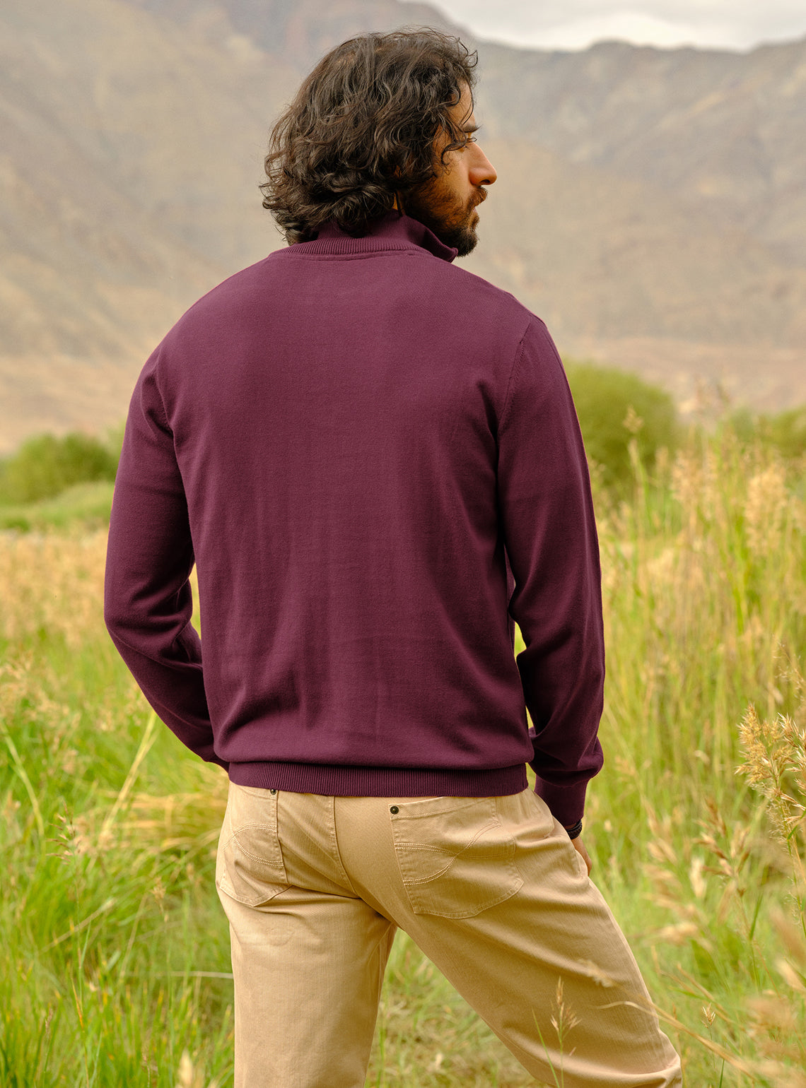 Cranberry Burgundy Cotton Pullover