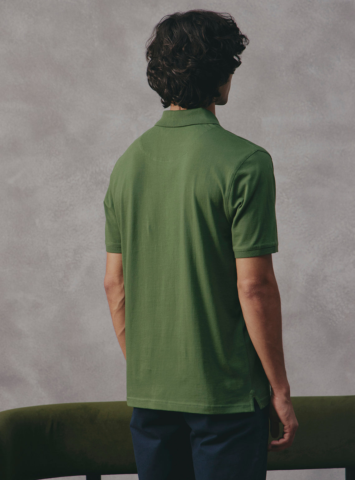Matcha Green Cotton Polo