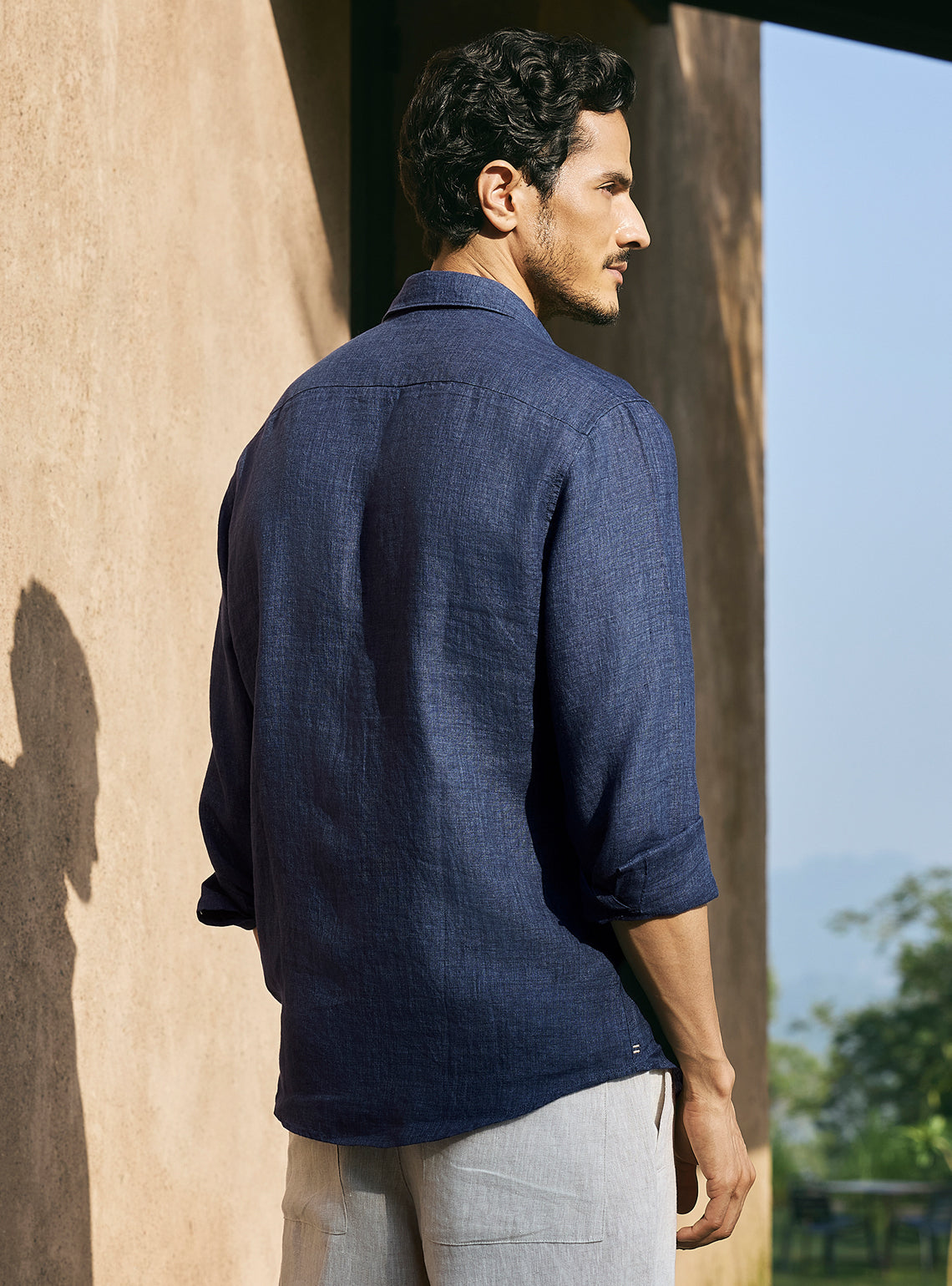 Heritage Navy Linen Shirt