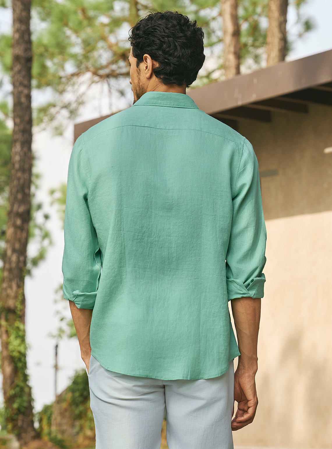 Meadow Mint Green Linen Shirt