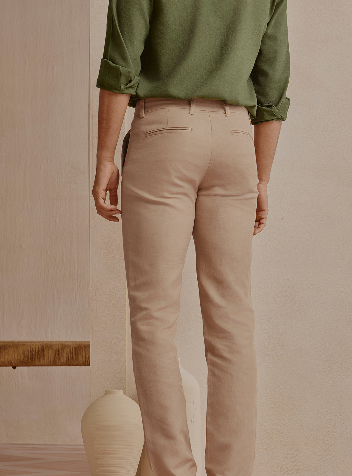 Silt Brown Linen Trousers