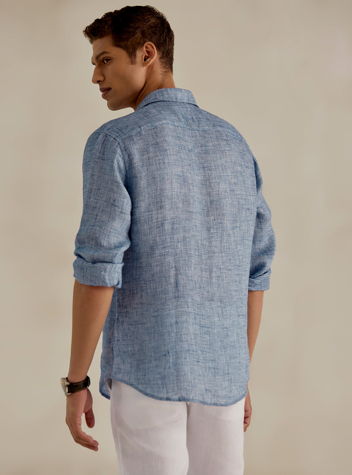 Ocean Wave European Linen Shirt