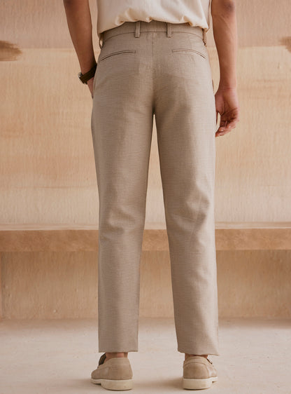 Napa Khaki Cotton Linen Trousers