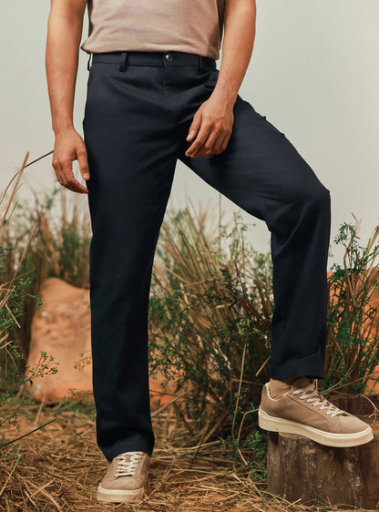 Harbour Trail Cotton Navy Chino