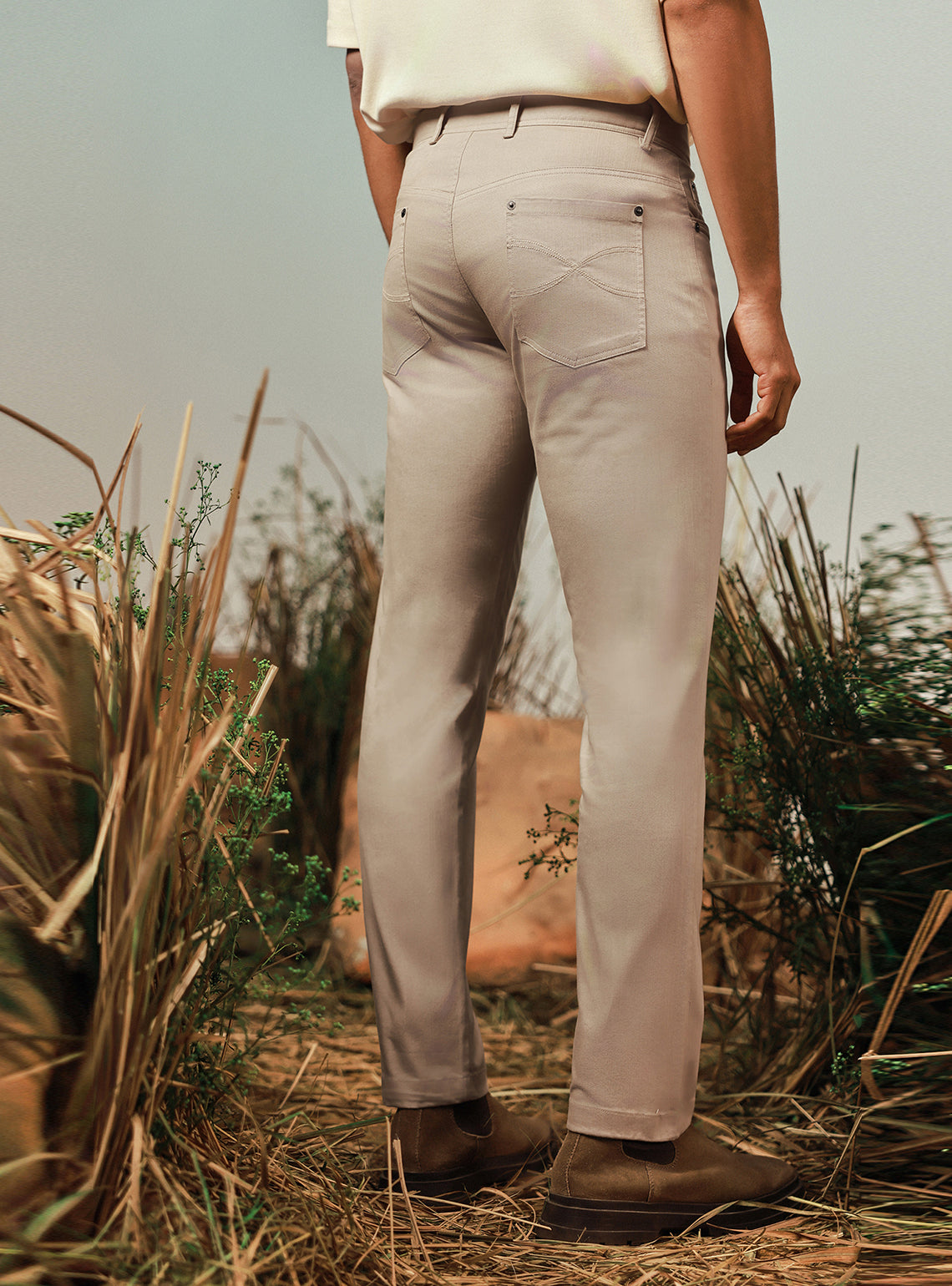 Desert Khaki Cotton Overdye Chino