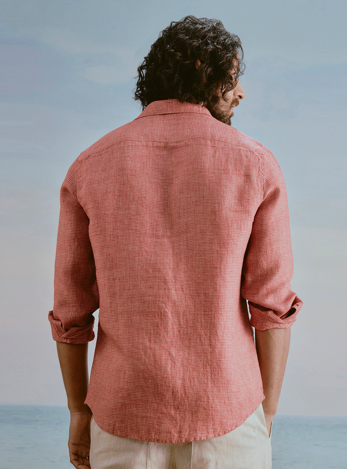 Current Red Linen Shirt