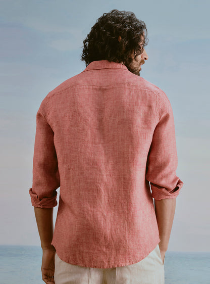 Current Red Linen Shirt