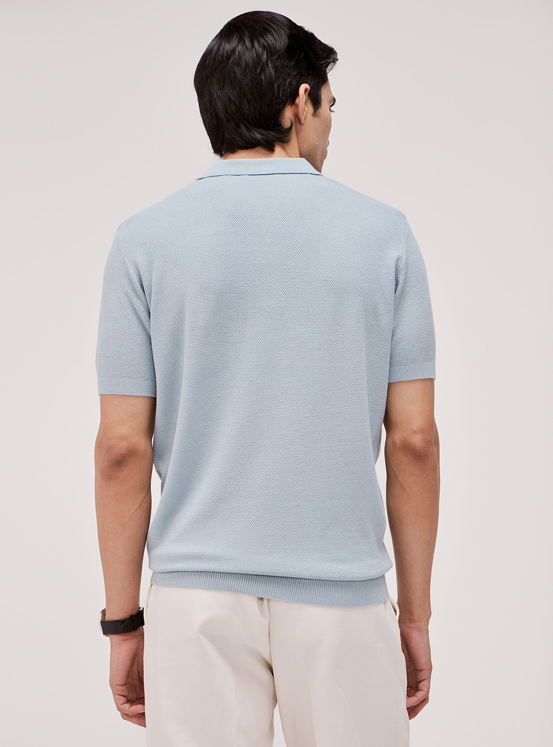 Harbour Blue Cotton Polo