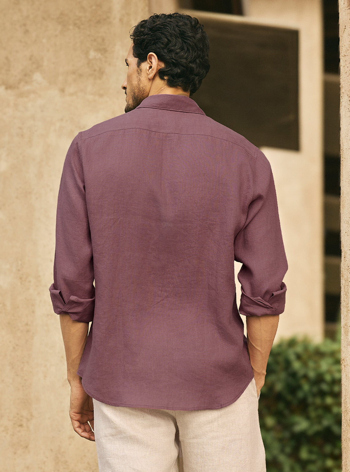 Aurora Pink European Linen Shirt