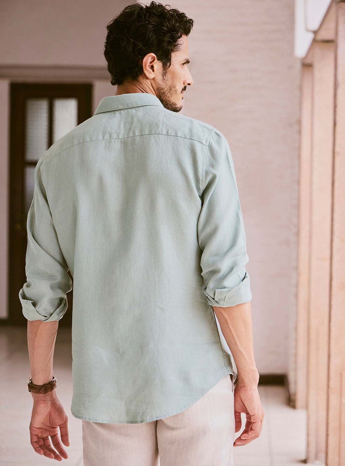 Delta Teal Linen Shirt